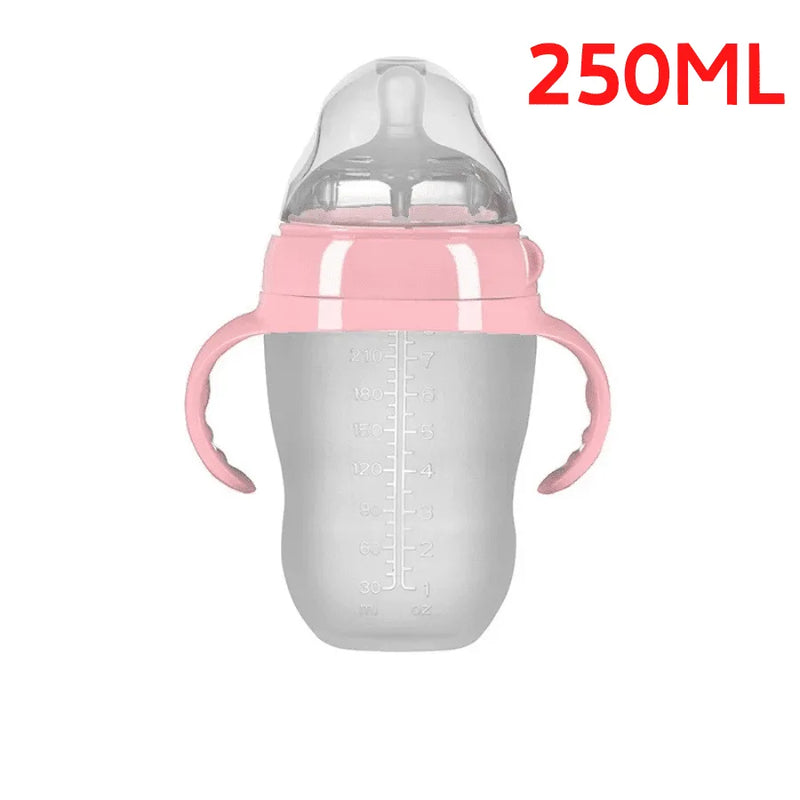 Mamadeira em Silicone Livre de BPA que Simula Seio Materno com Textura De Pele e Sistema Anti-Engasgo