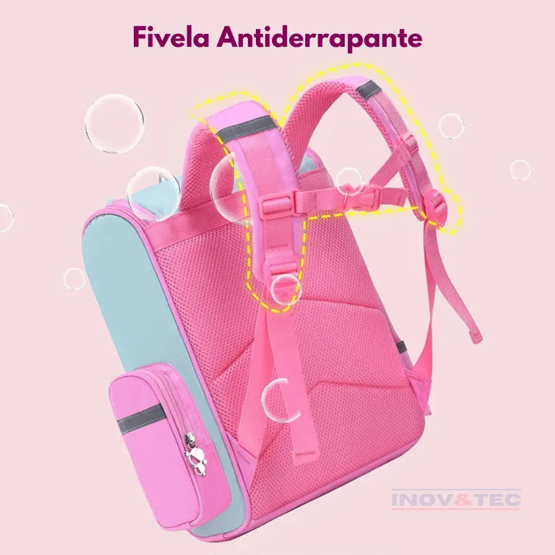 Mochila infantil de Unicórnio - Brilhe Como Um Arco-íris