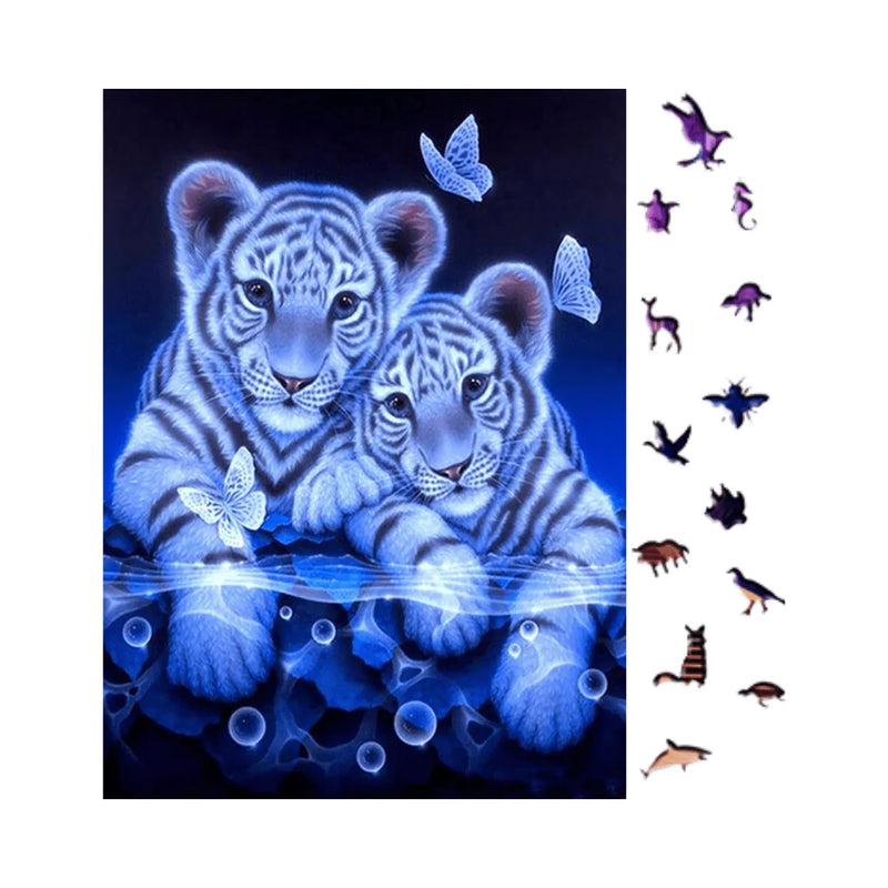 Quebra-Cabeça de Madeira Inova WOOD PUZZLE - Variedade Encantada | Diversão com Diversos Benefícios