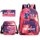 Kit Escolar Infantil Mochila + Lancheira e Estojo Lilo Stitch Lovers