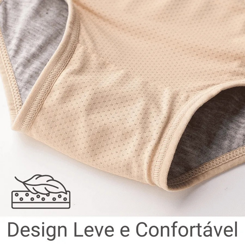 Calcinha Absorvente Protetora para Incontinência ConfortProtect [Leve 5 Pague 4 + Frete Grátis]