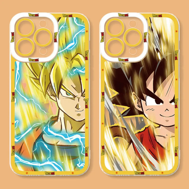 Capinha de Celular para Iphone Dragon Ball Z Modo Sayajin