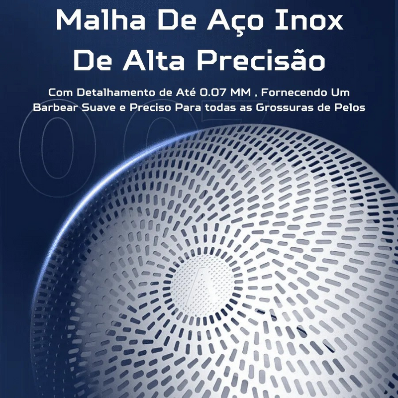 Barbeador Elétrico Portátil com Display de Bateria Digital sem Fio ULTRA SHAVER