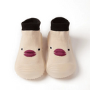 Sapatinho Meia para Bebês em Algodão Antiderrapante Patinho Na Lagoa