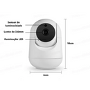 Câmera de Segurança Inteligente com WIFI e Sensor de Movimento SMART VIDEO 3