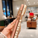 Capinha Iphone Love Heart Com Anel De Apoio Cravejado - Case Luxuosa de Proteção 360º