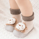 Sapatinho Meia para Bebês com Bichinhos em Algodão e Antiderrapante ZOO BEBÊ