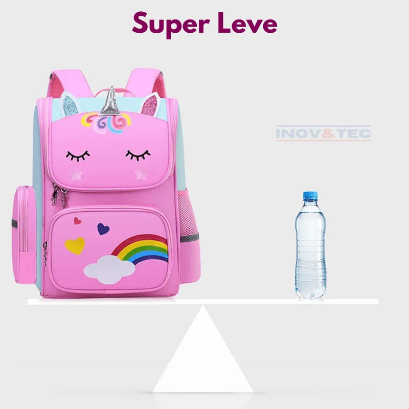 Mochila infantil de Unicórnio - Brilhe Como Um Arco-íris