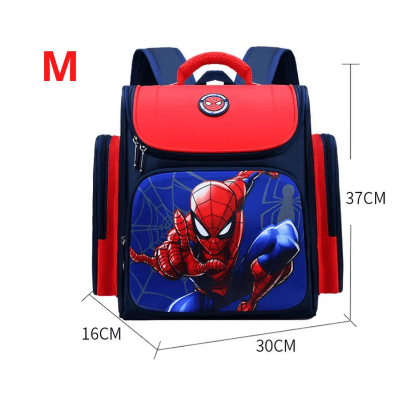 Mochila Escolar Infantil Premium com Almodas Respiráveis Super heróis Capitão América e Homem Aranha