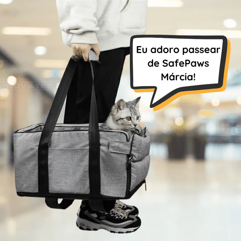 Cadeirinha De Segurança Para Gatos e Cachorros Pequenos SafePaws Original | Seu Pet Mais Confortável e Tranquilo Com Muita Segurança [Últimas Unidades Com 50% De Desconto]