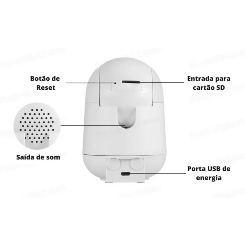 Câmera de Segurança Inteligente com WIFI e Sensor de Movimento SMART VIDEO 3