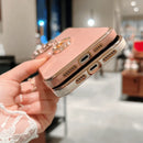 Capinha Iphone Love Heart Com Anel De Apoio Cravejado - Case Luxuosa de Proteção 360º