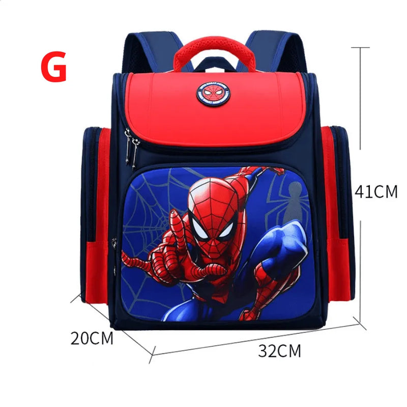 Mochila Escolar Infantil Premium com Almodas Respiráveis Super heróis Capitão América e Homem Aranha