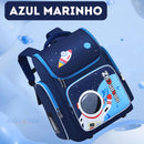 Mochila Infantil Premium Impermeável Unisex - Aventura Espacial Na Escola + Brinde