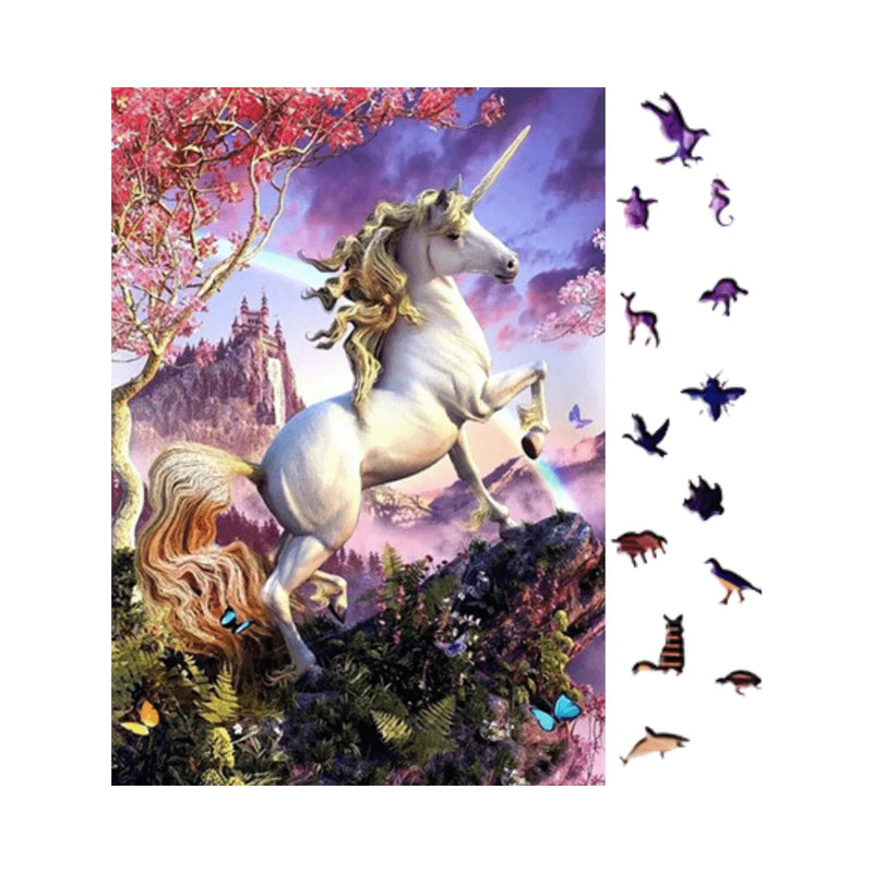 Quebra-Cabeça de Madeira Inova WOOD PUZZLE - Variedade Encantada | Diversão com Diversos Benefícios