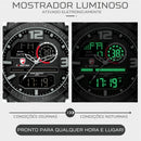 Relógio Masculino CHEETAH DIGITAL - Design Esportivo, Cronógrafo, Mostrador Digital Luminoso, Calendário e à Prova D'água