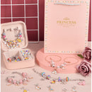 Kit De Pulseira e Berloques Infantil com 64 Peças MontaPrincess