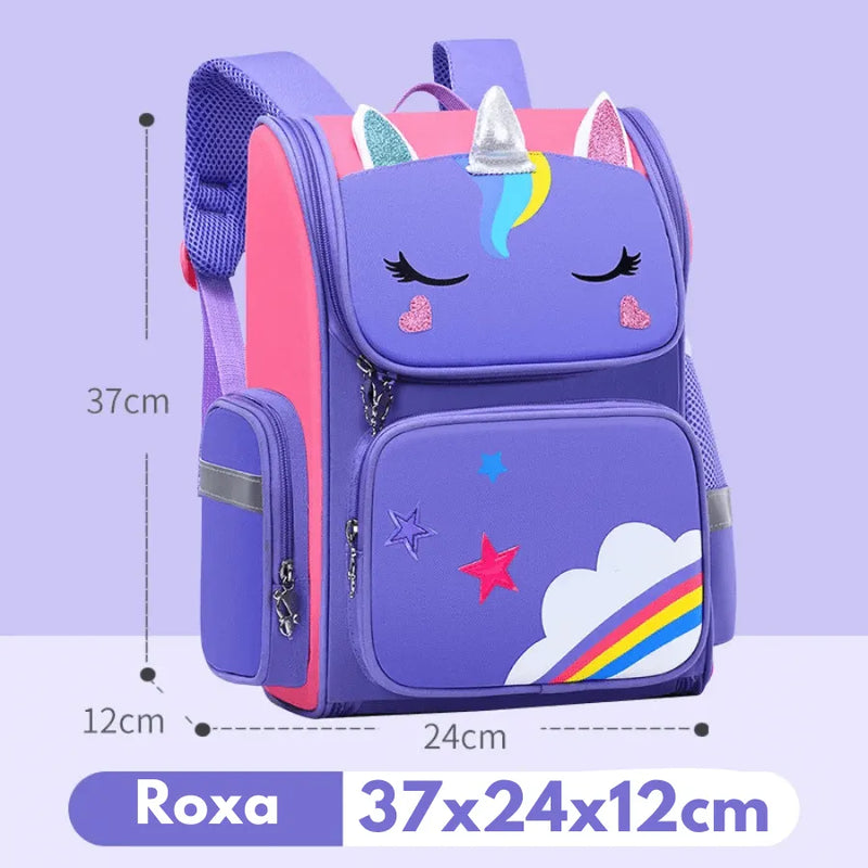 Mochila infantil de Unicórnio - Brilhe Como Um Arco-íris