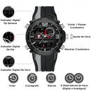 Relógio Masculino CHEETAH DIGITAL - Design Esportivo, Cronógrafo, Mostrador Digital Luminoso, Calendário e à Prova D'água