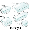 Kit Organizadores Em Acrílico Premium - Organize Suas Gavetas, Maquiagem e Muito Mais Com Estilo e Praticidade