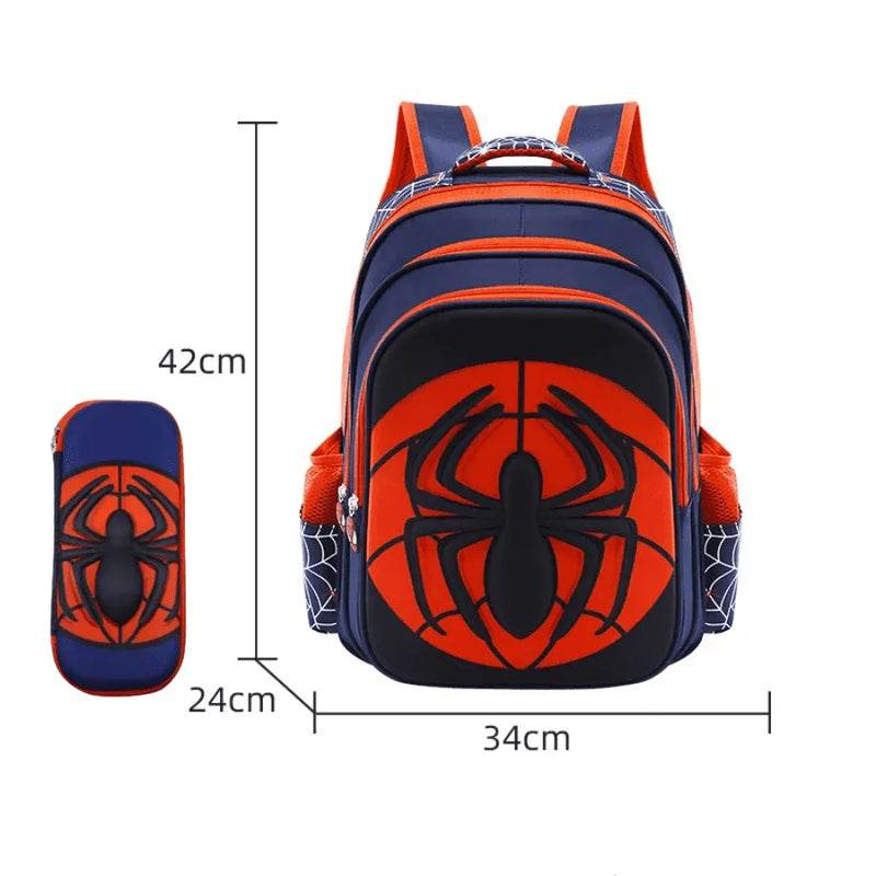 Kit Escolar Infantil Mochila com Estojo Premium Homem Aranha