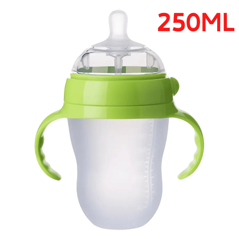 Mamadeira em Silicone Livre de BPA que Simula Seio Materno com Textura De Pele e Sistema Anti-Engasgo