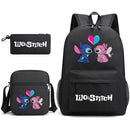 Kit Escolar Infantil Mochila + Lancheira e Estojo Lilo Stitch Lovers