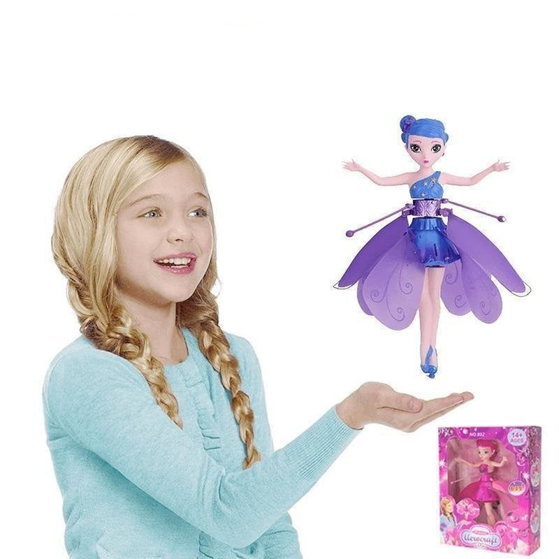 Brinquedo Infantil para Meninas Boneca Fada Voadora com Sensor