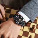 Relógio Masculino CRRJU "Deep Sea" Em Aço Inoxidável, Com movimento de Quartzo e Resistente a Água 30M