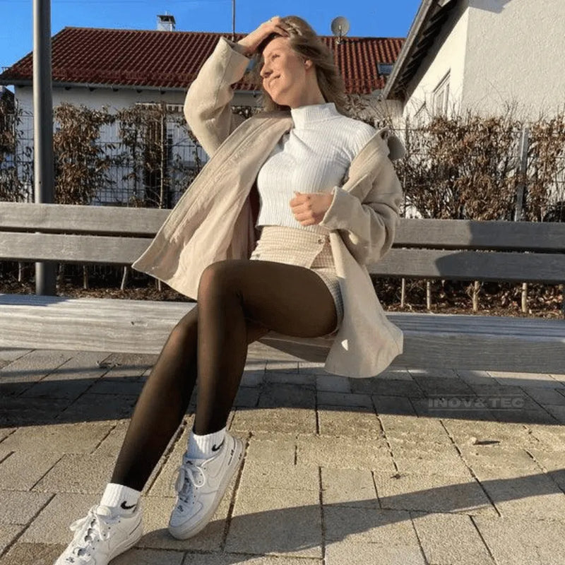 Meia Calça Paris Forrada Com Lã Térmica | COMPRE 1 LEVE 2 + Brinde | Liquida Outono/Inverno