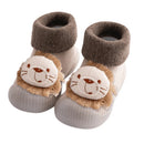 Sapatinho Meia para Bebês com Bichinhos em Algodão e Antiderrapante ZOO BEBÊ