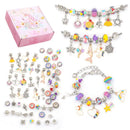 Kit De Pulseira e Berloques Infantil com 64 Peças MontaPrincess