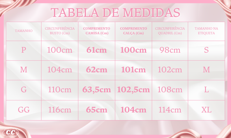 Pijama Feminino Nigths Elegant - Conjunto Com Calça e Camisa Longa em Algodão | Macio, Quentinho e Super Confortável