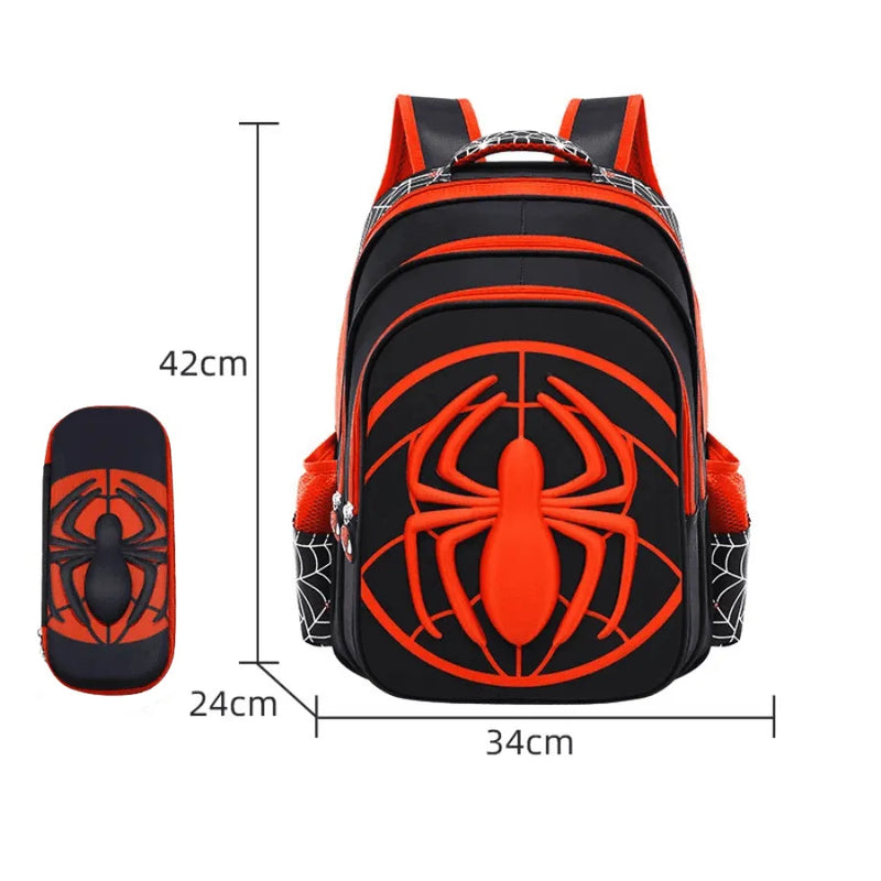 Kit Escolar Infantil Mochila com Estojo Premium Homem Aranha