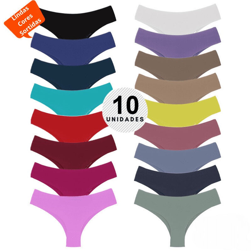 Calcinha Premium sem Costura a Laser e Confortável Laser Confort® [COMPRE 5 LEVE 10]
