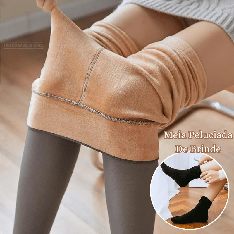 Meia Calça Paris Forrada Com Lã Térmica | COMPRE 1 LEVE 2 + Brinde | Liquida Outono/Inverno