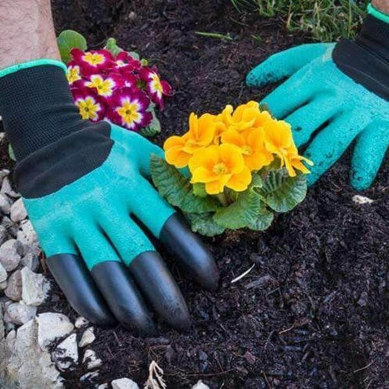 Luvas de Jardinagem com Garras nos Dedos para Plantio e Escavação [COMPRE 1 LEVE 2]