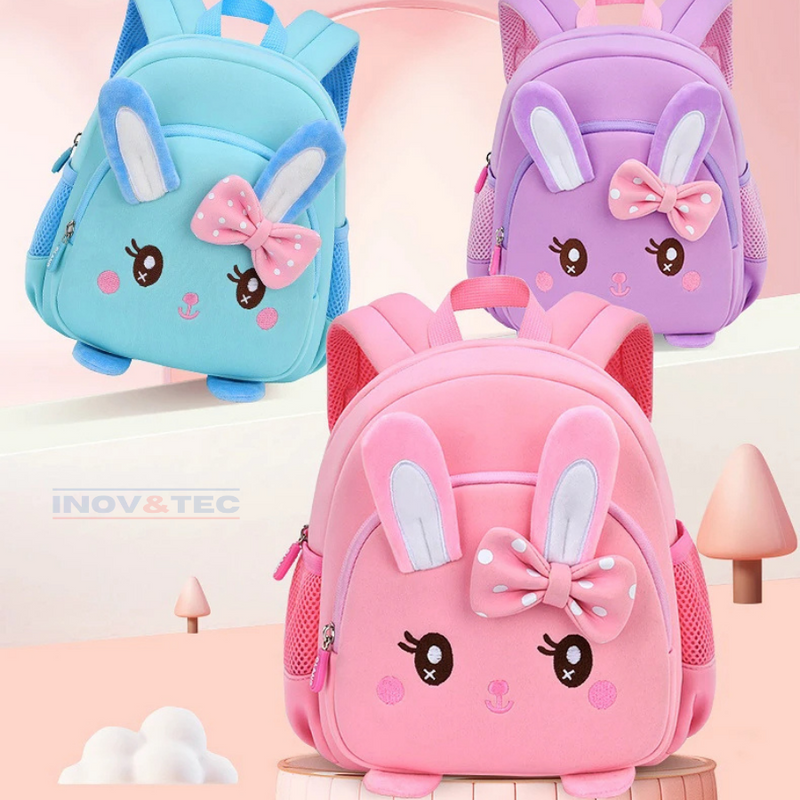 Mochila Infantil de Coelhinho - Conforto e Fofura na Volta às Aulas