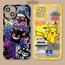 Capinha Iphone Pokemon Gergar e Pikachu - Case De Alta Proteção e Resistência Para Um Treinador Pokemon
