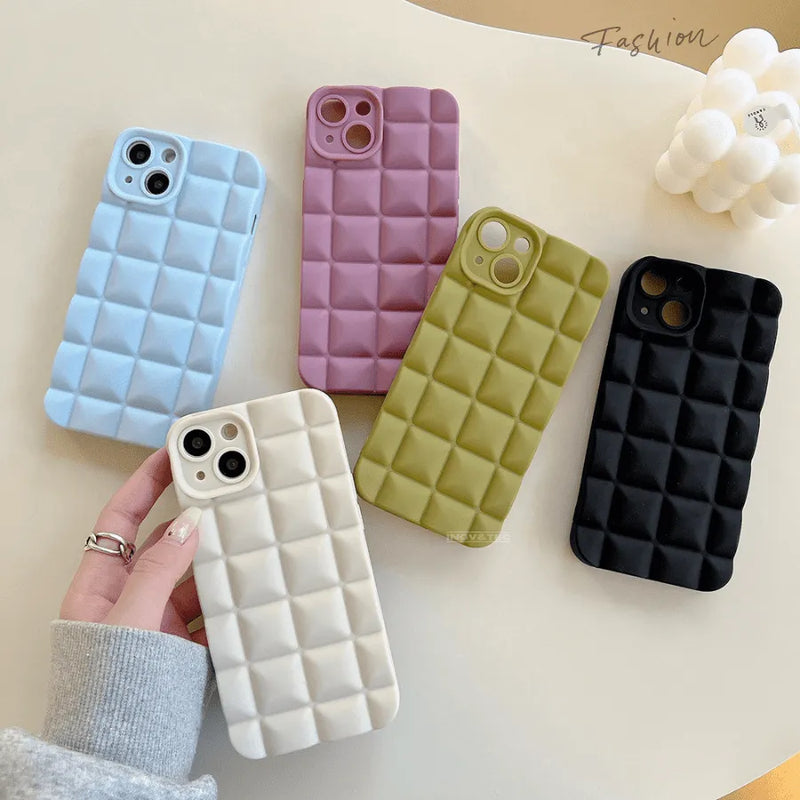 Capinha de Celular para Iphone em Silicone Anti-impacto com Proteção 360º Fashion 3D