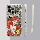 Capinha Iphone Ariel e Tinker Bell - Case de Alta Proteção e Com Cordão de Brinde