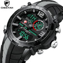 Relógio Masculino CHEETAH DIGITAL - Design Esportivo, Cronógrafo, Mostrador Digital Luminoso, Calendário e à Prova D'água