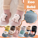 Sapatinho Meia para Bebês com Bichinhos em Algodão e Antiderrapante ZOO BEBÊ
