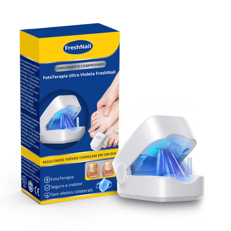 Dispositivo De FotoTerapia Ultra Violeta FreshNail - Tratamento Eficiente Para Doenças e Fungos De Unhas [QUEIMA DE ESTOQUE ULTIMAS UNIDADES - 50% De Desconto]
