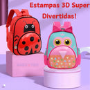 Mochila Infantil Com Estampa 3D - Aulas Muito Mais Divertidas