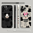 Capinha Iphone Mickey Mouse e Minnie - Case de Alta Proteção e Com Cordão de Brinde