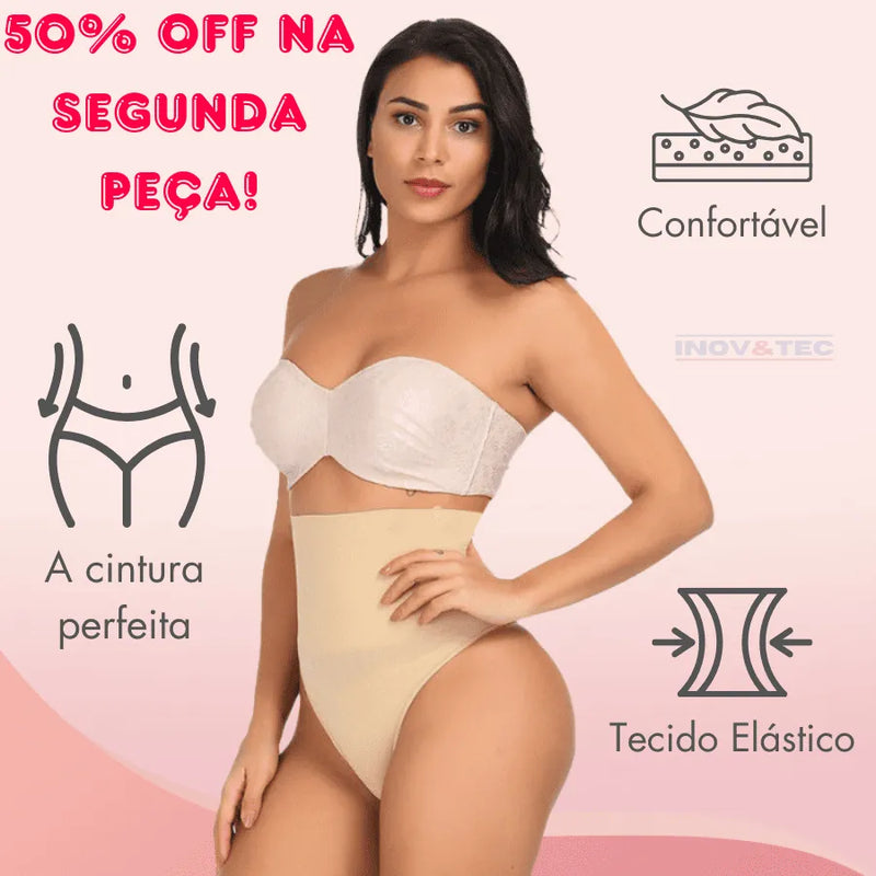 Cinta Modeladora Feminina SlimFit - Modela a Cintura, Esconde a Pochete e Empina o Bumbum Sem Enrolar e Sem Incômodos