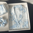 Pijama Feminino Mansion - Conjunto Luxo Calça e Camisa Longa Em Seda Gelo Premium | Toque De Seda Super Confortável