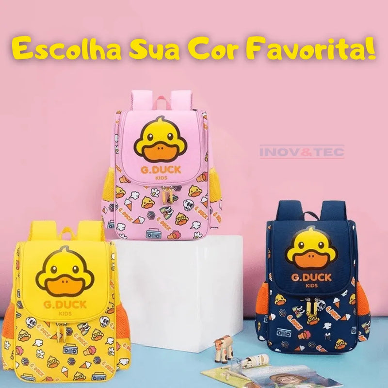 Mochila Infantil de Patinho Amarelo - Estampa Divertida e Criativa