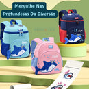 Mochila Infantil Bebê Tubarão - Mergulhe Nos Estudos
